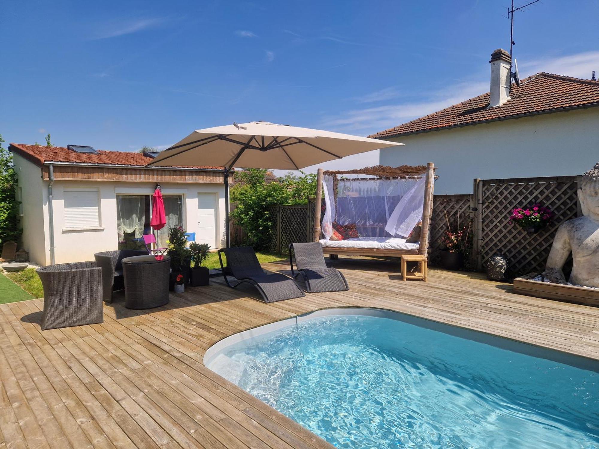Orry-La-Ville La Serenite Balinaise, Chambre Et Sdb Privee, Jardin , Piscine Et Jacuzzi En Saison, Pres De Chantilly, Parc Asterix Et Cdg Et Paris En 20' מראה חיצוני תמונה